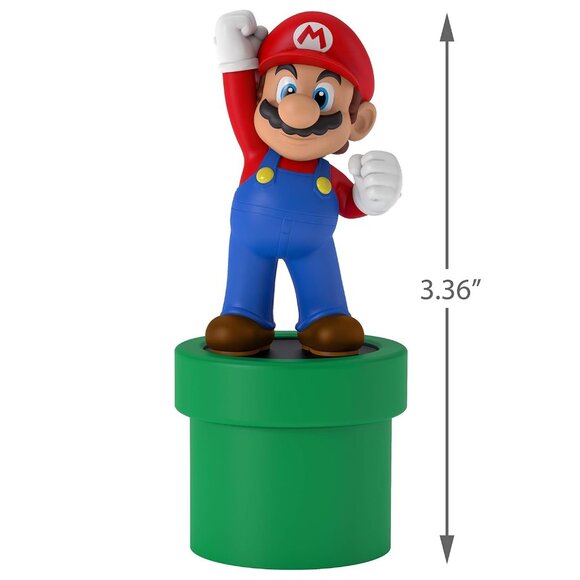 New! Super Mario Bros. Hallmark Keepsake Christmas Ornament 2019 Nintendo Game - Picture 3 of 5